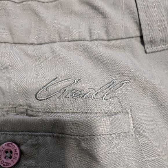 O'neill gray shorts plaid textured stitching sz 36 - Picture 5 of 5